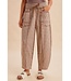 Jane Mocha Soft Brushed Barrel Pants
