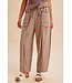 Jane Mocha Soft Brushed Barrel Pants