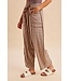 Jane Mocha Soft Brushed Barrel Pants