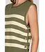 Amy Olive Stripe Sweater Top
