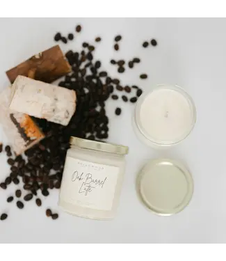 Hollowood Candles Oak Barrel Latte Candle