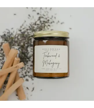 Hollowood Candles Teakwood & Mahogany Candle