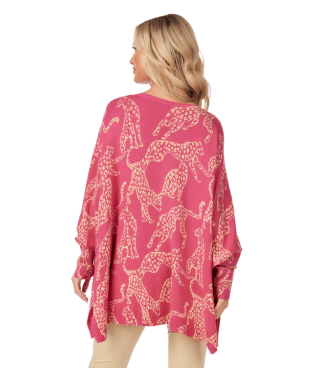 Paxton Pink Leopard Sweater