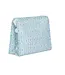 Petite Fleur Blue Roadie Medium Zip Pouch