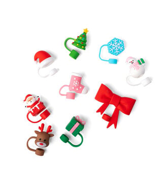 Sip & Sleigh Straw Topper Set