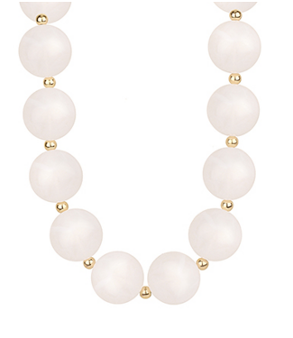 White Caroline Necklace