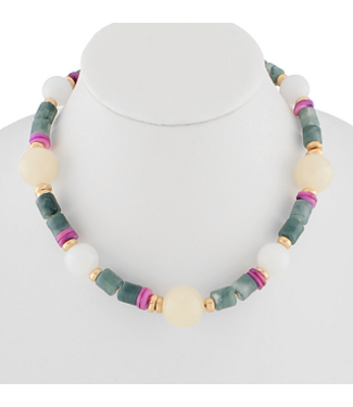 Multi Stone Marley Necklace