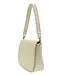 Joy Susan Annie Cream Whipstitch Saddle Crossbody