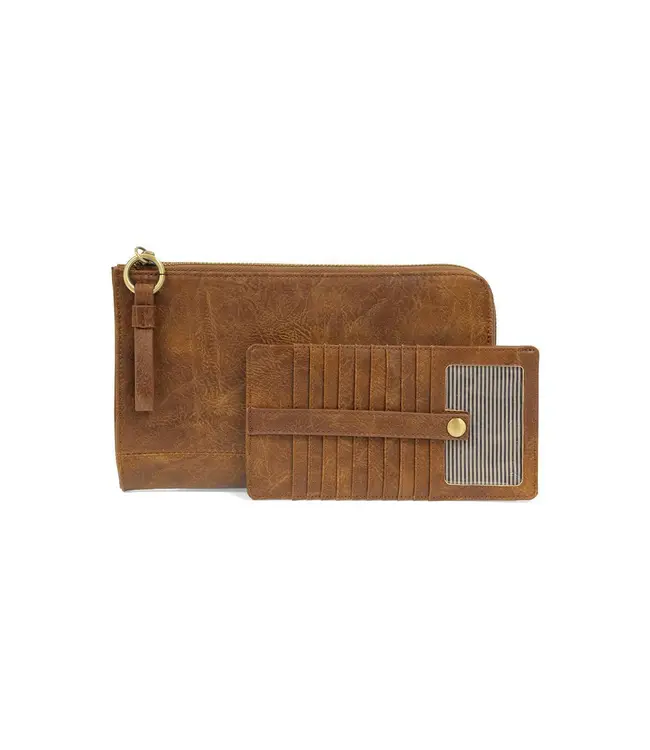 Joy Susan Karina Pecan Convertible Wristlet & Wallet