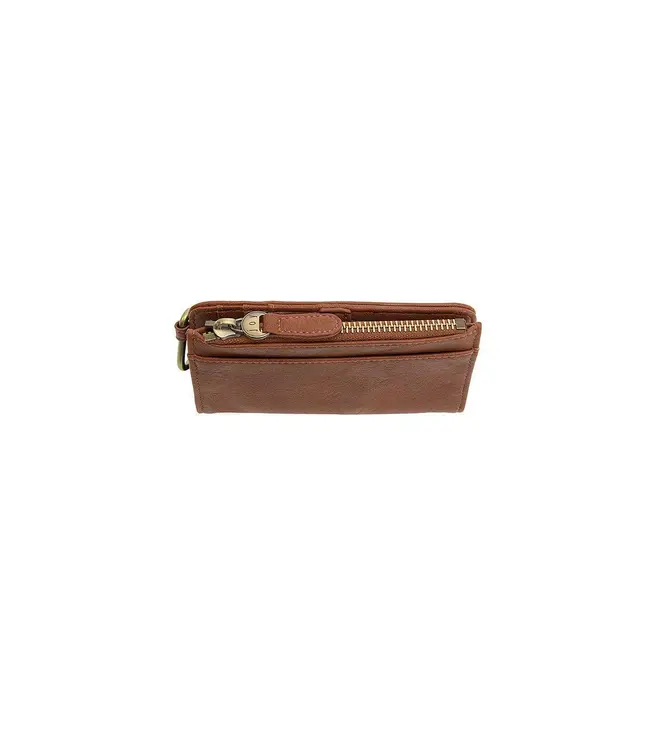 Joy Susan Bobbie Saddle Bifold Wallet with Carabiner