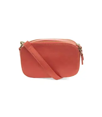 Joy Susan Layne Coral Double Zip Mini Camera Crossbody