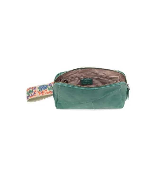 Joy Susan Gigi Green Crossbody with Woven Wrist Strap