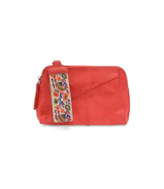 Joy Susan Gigi Sizzling Red Crossbody with Woven Wrist Strap