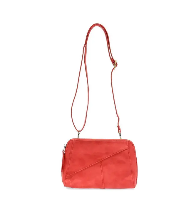 Joy Susan Gigi Sizzling Red Crossbody with Woven Wrist Strap