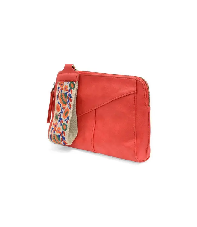Joy Susan Gigi Sizzling Red Crossbody with Woven Wrist Strap