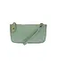 Joy Susan Seafoam Faux Wide Woven Mini Crossbody Wristlet Clutch