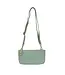 Joy Susan Seafoam Faux Wide Woven Mini Crossbody Wristlet Clutch