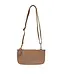 Joy Susan Chestnut Faux Wide Woven Mini Crossbody Wristlet Clutch