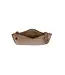 Joy Susan Chestnut Faux Wide Woven Mini Crossbody Wristlet Clutch