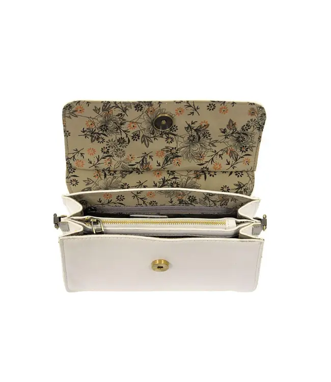 Joy Susan Aria White Ring Bag