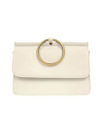 Joy Susan Aria White Ring Bag