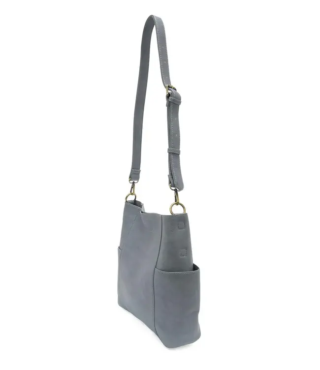 Joy Susan Kayleigh Blue Bucket Bag