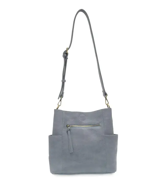 Joy Susan Kayleigh Blue Bucket Bag