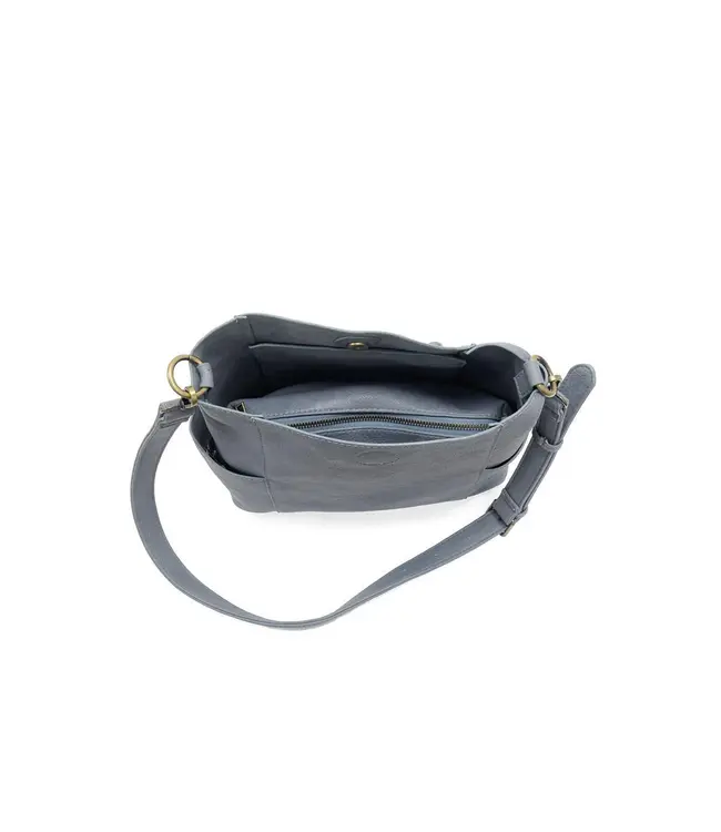 Joy Susan Kayleigh Blue Bucket Bag