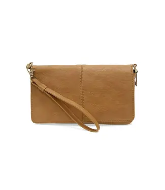 Joy Susan Everly Mid Tan Organizer Flap Crossbody