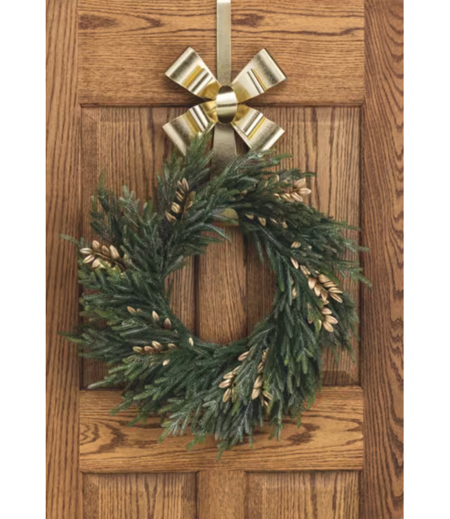 Gold Bow Wreath Hanger