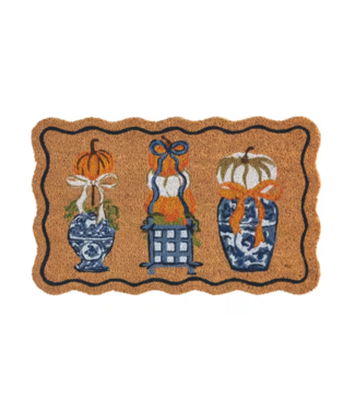 Pumpkin Topiary Doormat