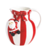 Santa Bow Stripe Pitcher