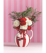 Santa Bow Stripe Pitcher