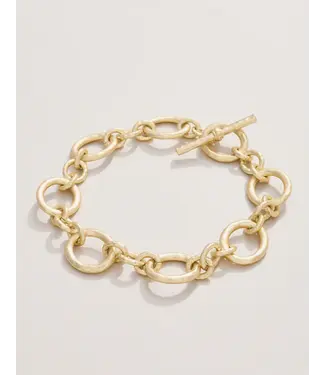 Spartina Gold DeVaul Chain Toggle Bracelet