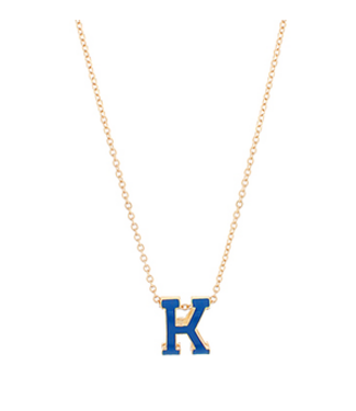 Royal Blue "K" Game Day Necklace