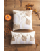 White Pumpkin Appliqué Square Pillow