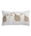 White Pumpkin Appliqué Lumbar Pillow