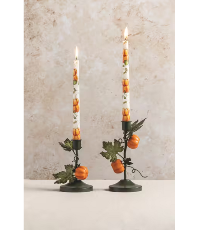 Pumpkin Vine Large Candlestick