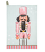 Pink Nutcracker Stripe Tea Towel