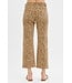 Parker Camel Leopard Mid Rise Straight Pants