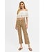 Parker Camel Leopard Mid Rise Straight Pants