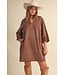 Rosie Brown Shift Dress