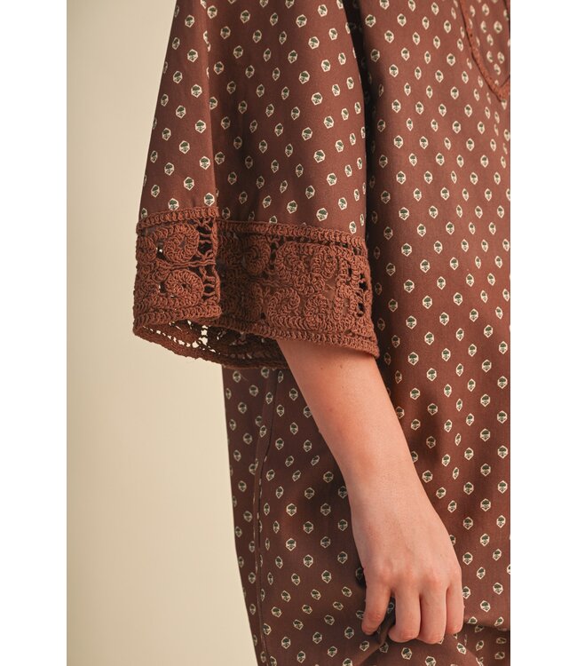 Rosie Brown Shift Dress