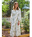 Riley Lacecap White Midi Dress