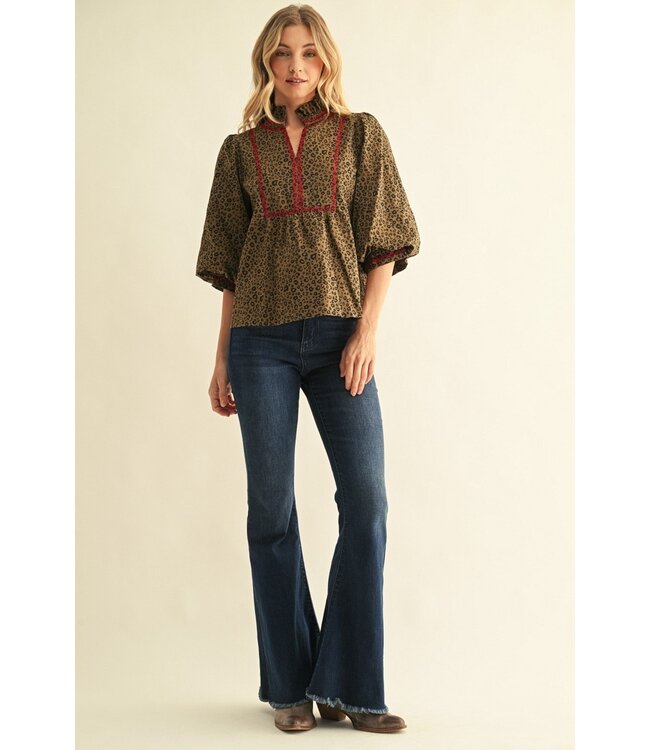 Lydia Animal Leopard Top