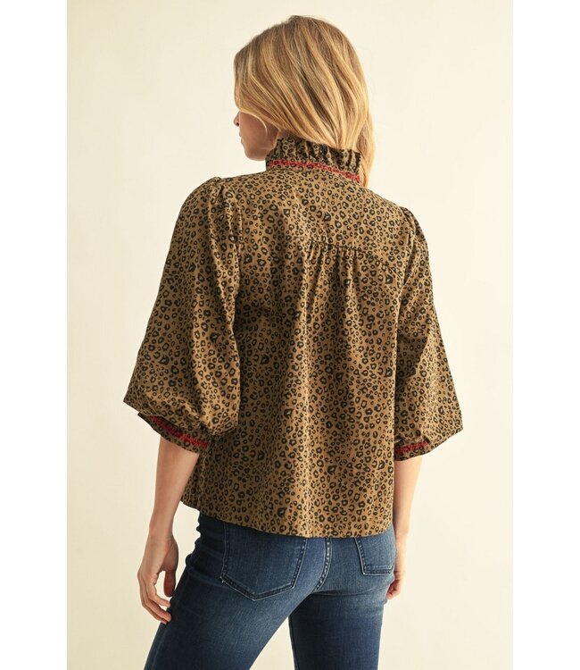 Lydia Animal Leopard Top