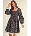 Kaylee Navy Floral Dress
