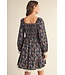 Kaylee Navy Floral Dress