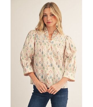 Jodifl Sara Cream Floral Top