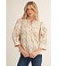 Sara Cream Floral Top